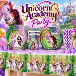 Unicorn Academy Birthday Party Supplies