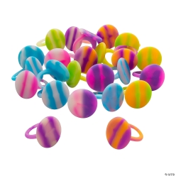 UV Light Colour Changing Rings - 24Pk