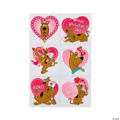 Bulk Scooby-Doo Valentine Hearts Temporary Tattoos-72Pk