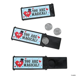 Valentine Magic Coin Trick Exchanges - 12Pk