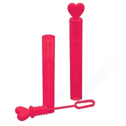 Valentines Heart Bubble Bottles - 10 PK