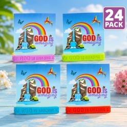 Rainforest VBS Bracelets on Cards -24Pk