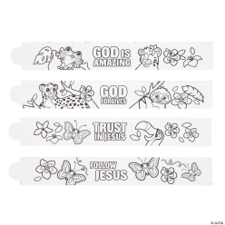 Bulk Color Your Own Rainforest VBS Bracelets-50Pk