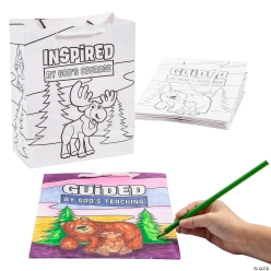 Great North VBS Colour Your Ow Take Home Bags-12Pk