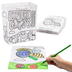 Zoom In VBS Colour Your Own Take Home Bags-12Pk