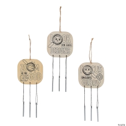 Zoom In VBS Colour Your Own Wood Wind Chimes-12Pk