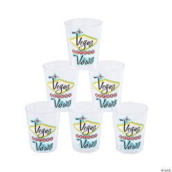 Vegas Before Vows Shot Glasses - 24Pk