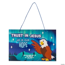 Great North VBS Eagle Sign with Verse Craft Kit-12Pk