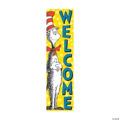 Dr. Seuss The Cat in The Hat Welcome Vertical Banner