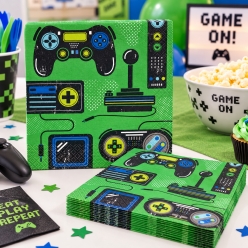 Gamer Birthday Lunch Napkins - 16 PK