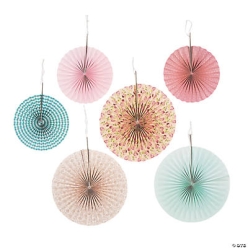 Vintage Collection Hanging Fans 6 Pk