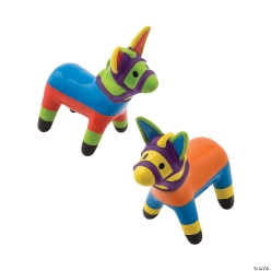 Vinyl Pinata Donkeys - 12 pack