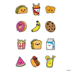 Fun Food Character Sticker Assortment-48Pk