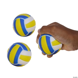 Volleyball Foam Stress Balls - 12Pk