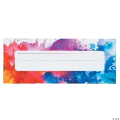 Watercolour Desk Plates - 24Pk