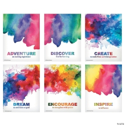 Watercolour Posters - 6Pk