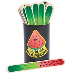 Watermelon Wood Flip Sticks w/Cup - 36 PK