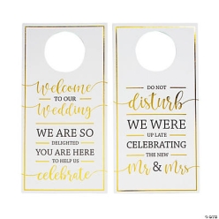 Wedding Hotel Door Hangers - 24Pk