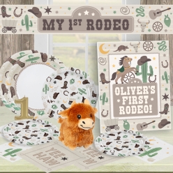 My First Rodeo Boy Birthday Party Pack for 16