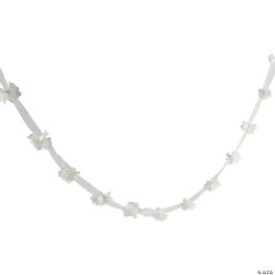 White Floral 20 Foot Garland