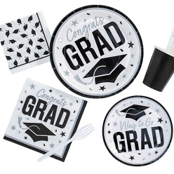 2025 White Graduation Supplies