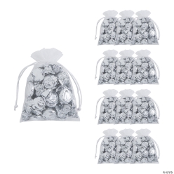 Medium Sheer Drawstring Gift Bags 12pk