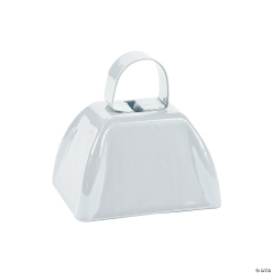 White Metal Cowbells - 12 Pk