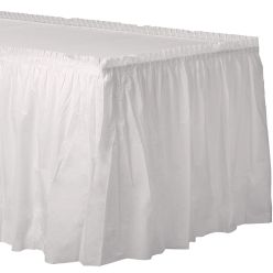 60% OFF: White 14 FOOT Table Skirt