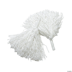 White Spirit Pom-Poms - 12 Pk
