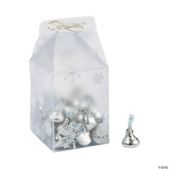 White Vellum Snowflake Treat Boxes - 6Pk