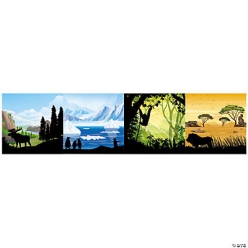 Wild Encounters VBS Biomes 9 Foot Backdrops - Set of 4