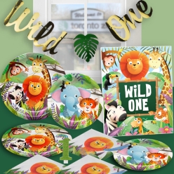 Zoo Safari 1st Birthday Party Supplies