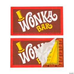 80% OFF: Willy Wonka Candy Bar Paper Lunch Napkins-16Pk