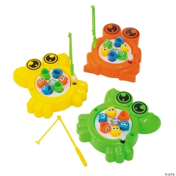 Go Fishing! Crab Shaped Wind-Up Fishing Games-6Pk
