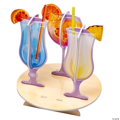 Summer Cocktail Wine & Hurricane Glasses Centrepiece
