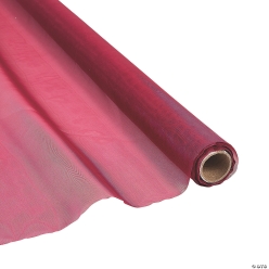 Wine Voile Sheer Fabric Roll 30 Foot