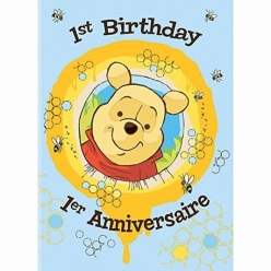 CLEARANCE: Pooh 1st Invitations w/Envelopes - 8pk