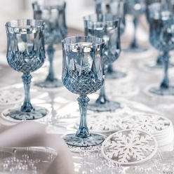 Winter Wine Glass & Coaster Kit for 24