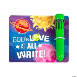Outer Space VBS Shuttle Pens with Card-12Pk