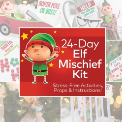 Christmas Mischief Elf Activity Kit for 24 Days