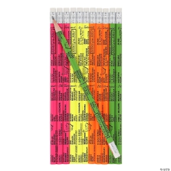 Religious Books of the Bible Wood Pencils Assortment-24Pk