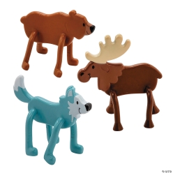 Woodland Animal 3D Bendables-24Pk
