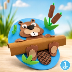Woodland 3D Floating Beaver Craft Kit