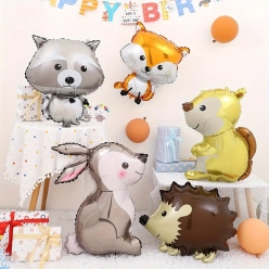 Woodland Animals AirFill Foil Balloons - 5PK