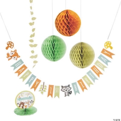 Woodland Party 1st Birthday Decorating Kit-6Pk