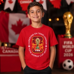 FIFA World Cup Soccer Team Canada Red T-shirt