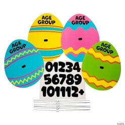 Easter Egg Hunt Large Group Yard Signs-4Pk