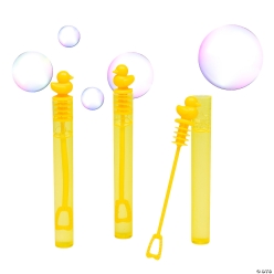Yellow Duck Plastic Bubble Tubes - 24Pk