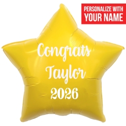 Grad 2026 Yellow PERSONALIZED Name 19