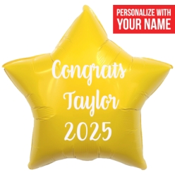 Grad 2025 Yellow PERSONALIZED Name 19